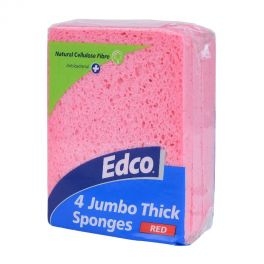 Edco Thick Sponges, Jumbo Size (3/Pack)