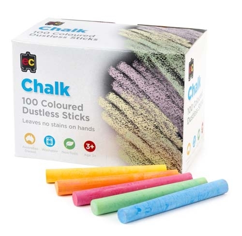 Classroom Dustless Chalk (100 Pieces/Box)