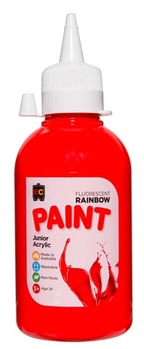 Rainbow Fluro Paint - 250ml  (All Colours Available)